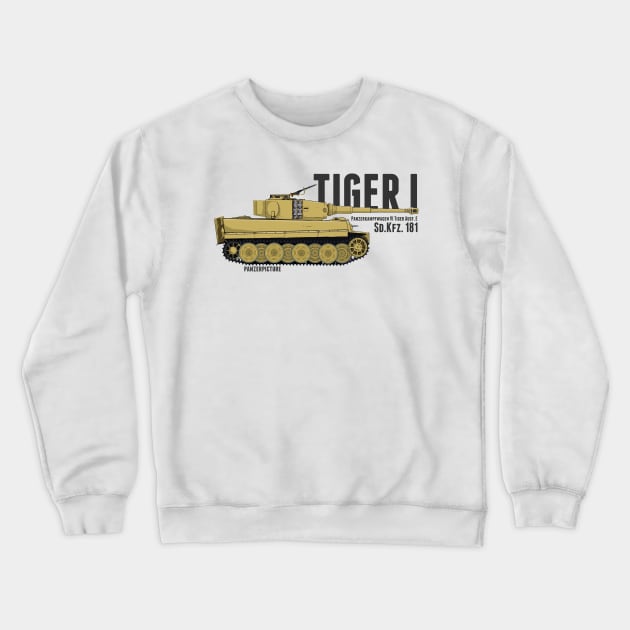 Tiger I Late Crewneck Sweatshirt by Panzerpicture